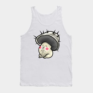 Blushing fluffy mushroom Tank Top